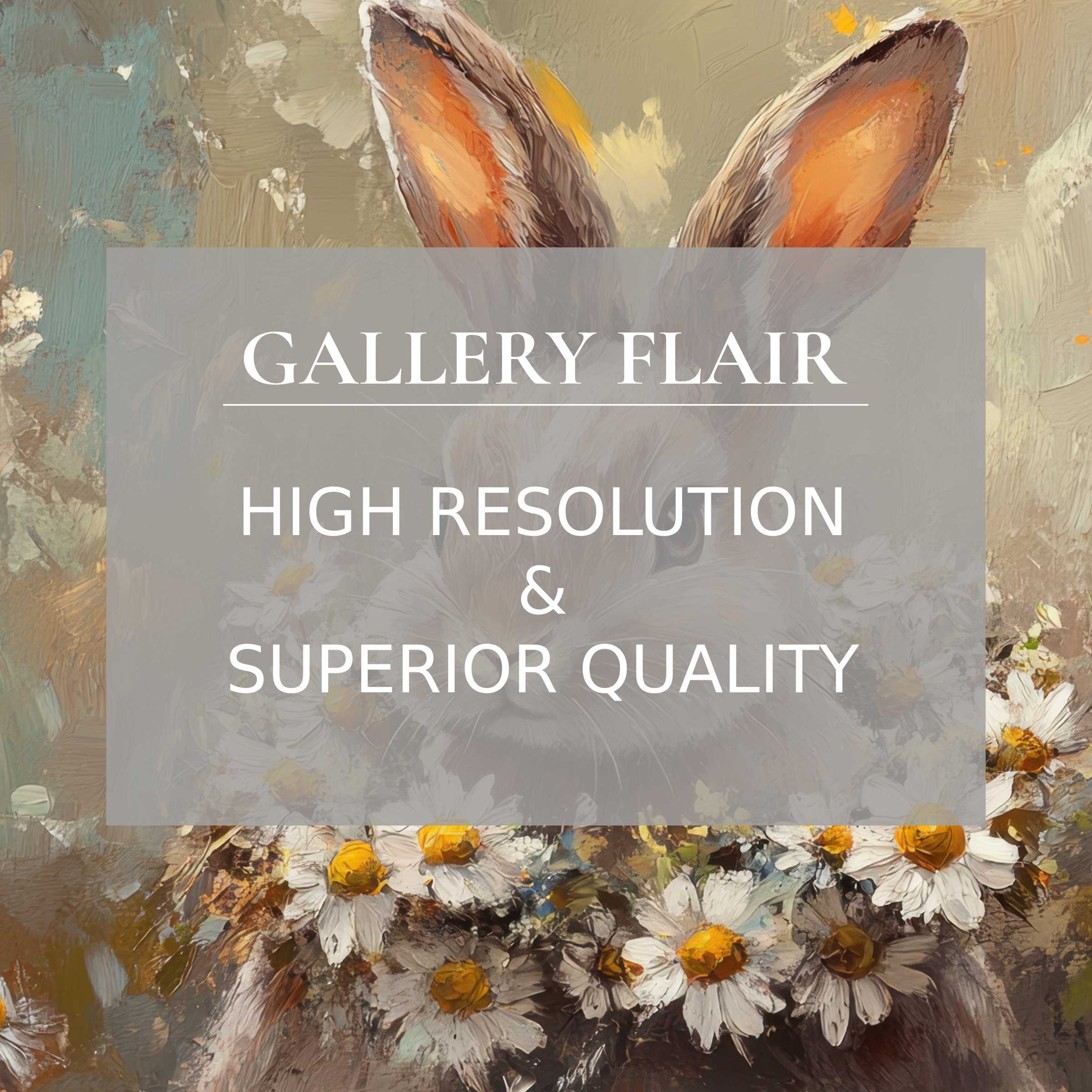 Serene rabbit and daisy artwork for iPad wallpaper digital download offers a curated, high-resolution tablet background of elegance and calm