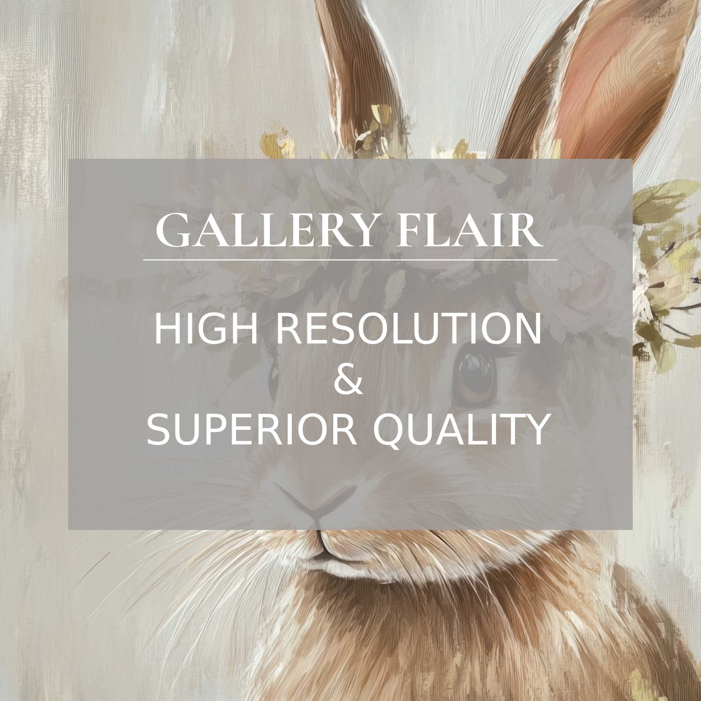 Elegant rabbit iPad wallpaper in soft earthy tones, a curated digital download for high-resolution tablet background bliss