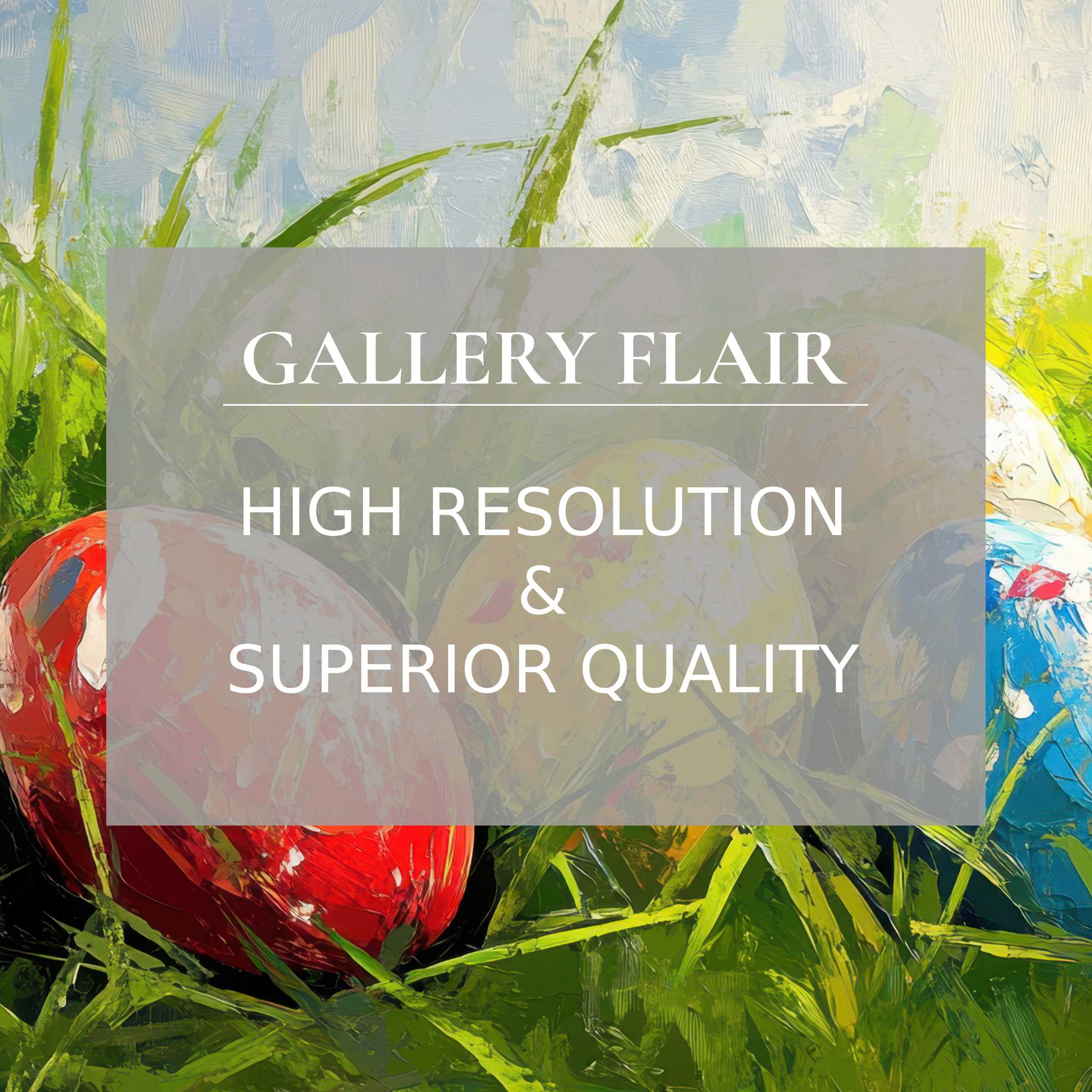 Vibrant painted eggs in lush green grass create an inspiring iPad wallpaper for digital download, perfect high-resolution tablet background
