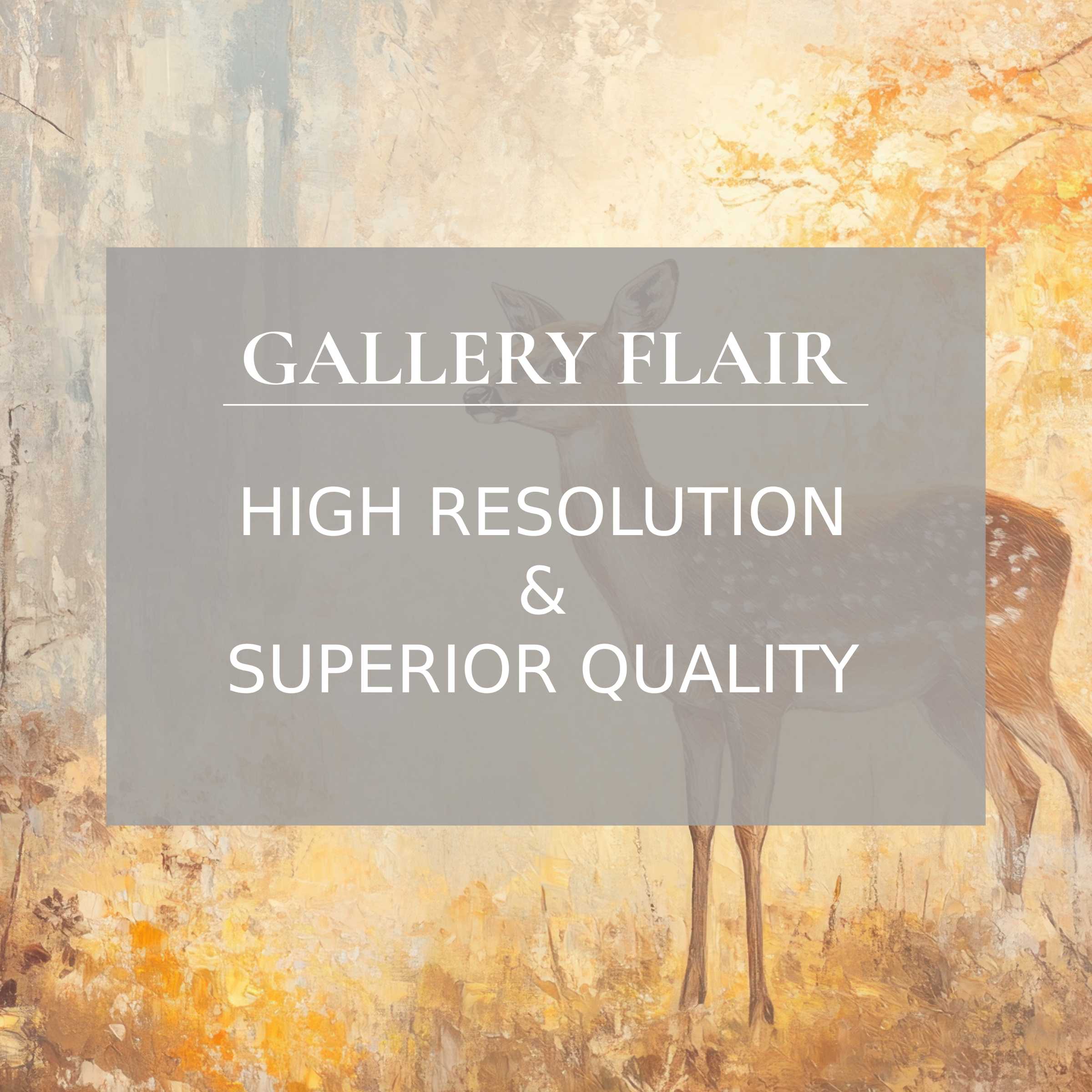Elegant wallpaper for Mac and PC in high-resolution deer art, inspiring calm for your curated home office digital download