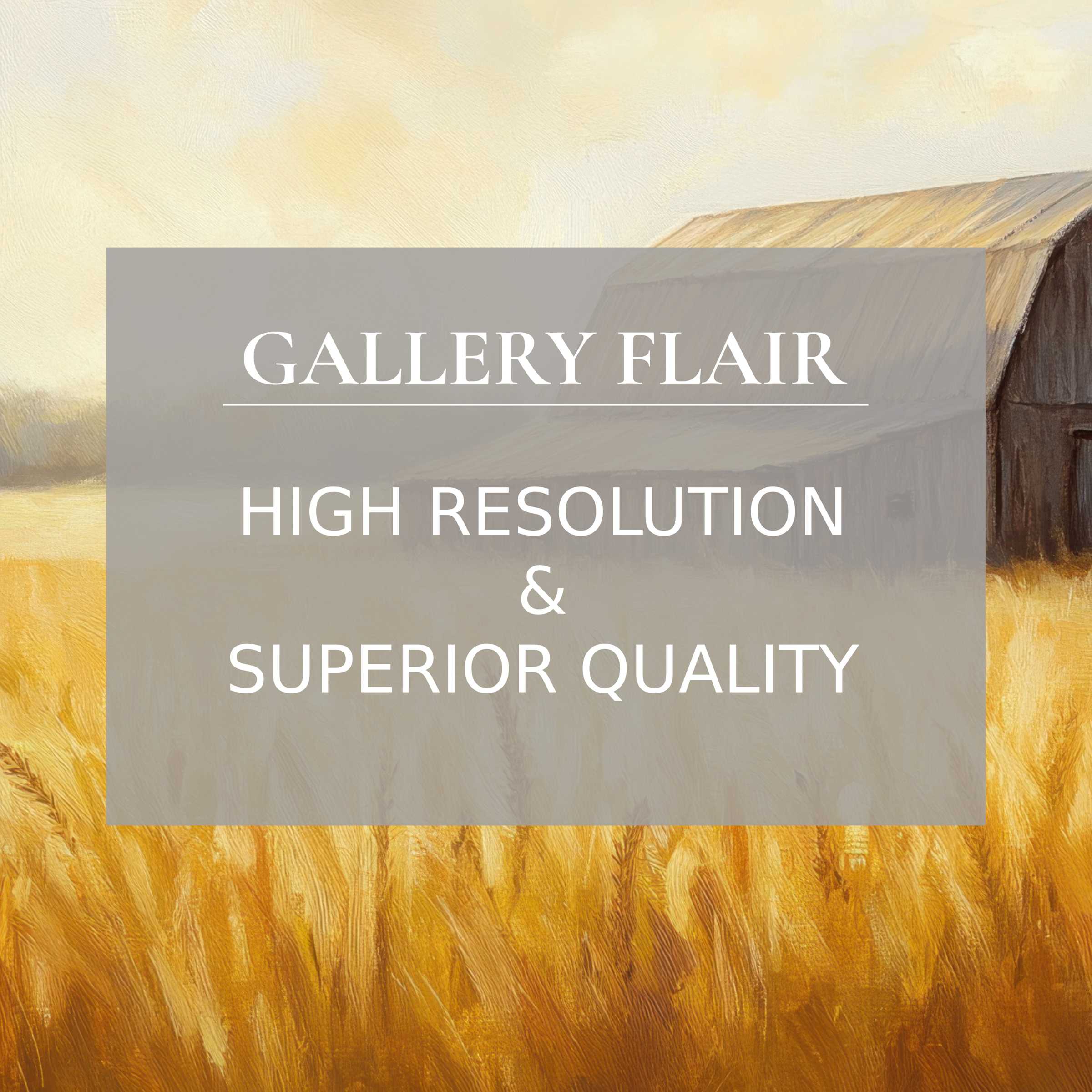 Serene landscape iPad wallpaper in warm tones, perfect for high-resolution digital download, featuring a rustic barn and golden fields as a tablet background