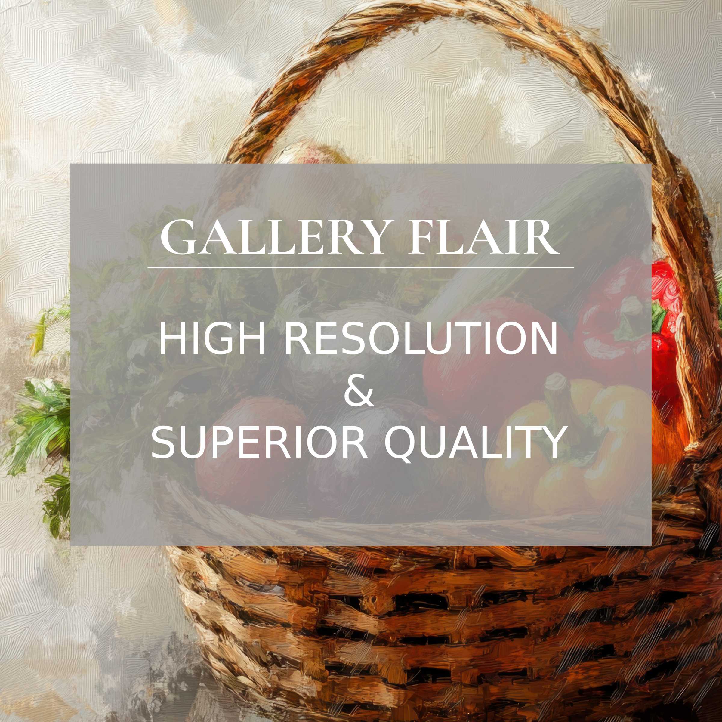 Elegant iPad wallpaper featuring a rustic basket with vibrantly painted vegetables offers a curated high-resolution digital download fit for tablets