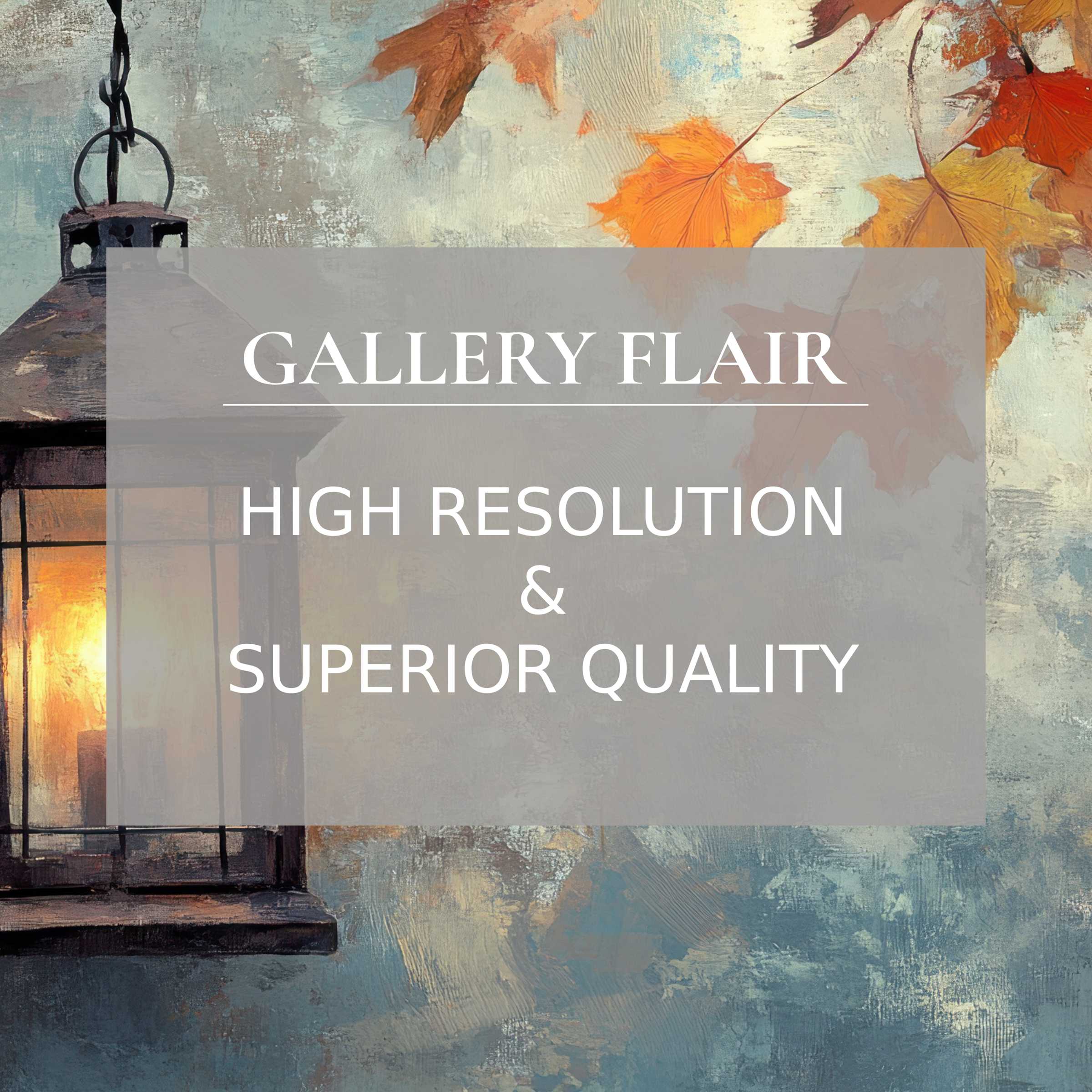 Embrace serene elegance with this iPad wallpaper featuring a vintage lantern and autumn leaves, perfect digital download for curated tablet backgrounds