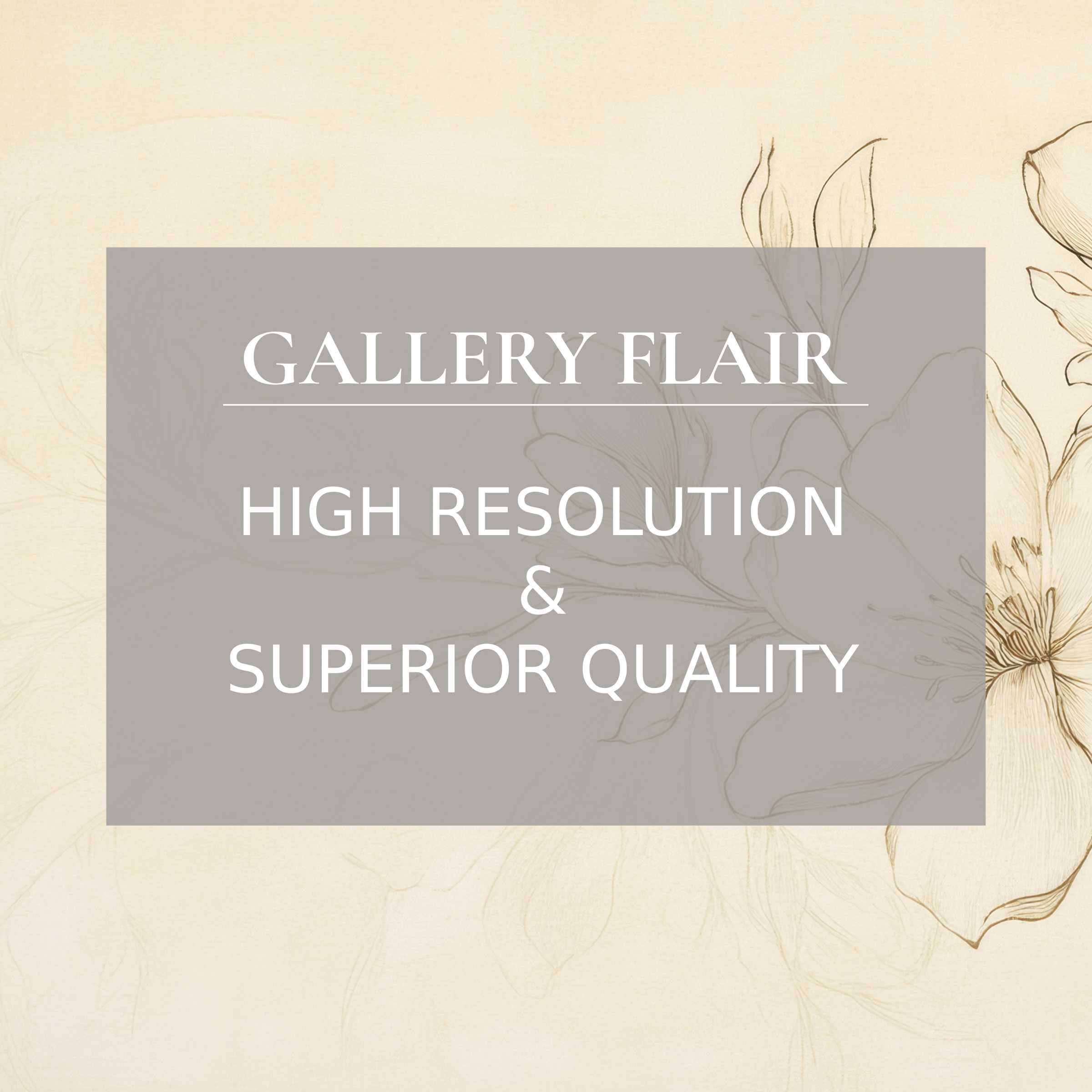 Elegantly inspiring wallpaper for Mac and PC featuring delicate floral sketch art, perfect for a calming home office digital download
