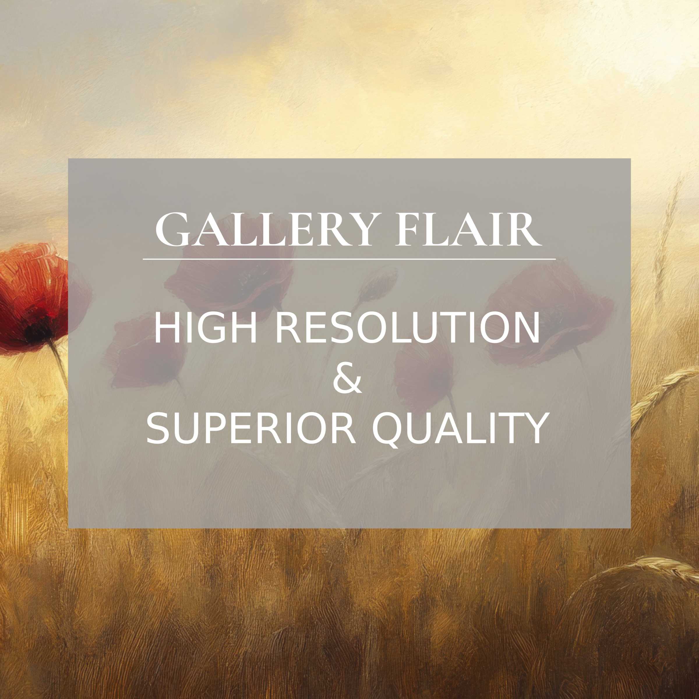 Elegant wheat field and poppy digital artwork as wallpaper for Mac and PC with curated high-resolution download for mindful spaces