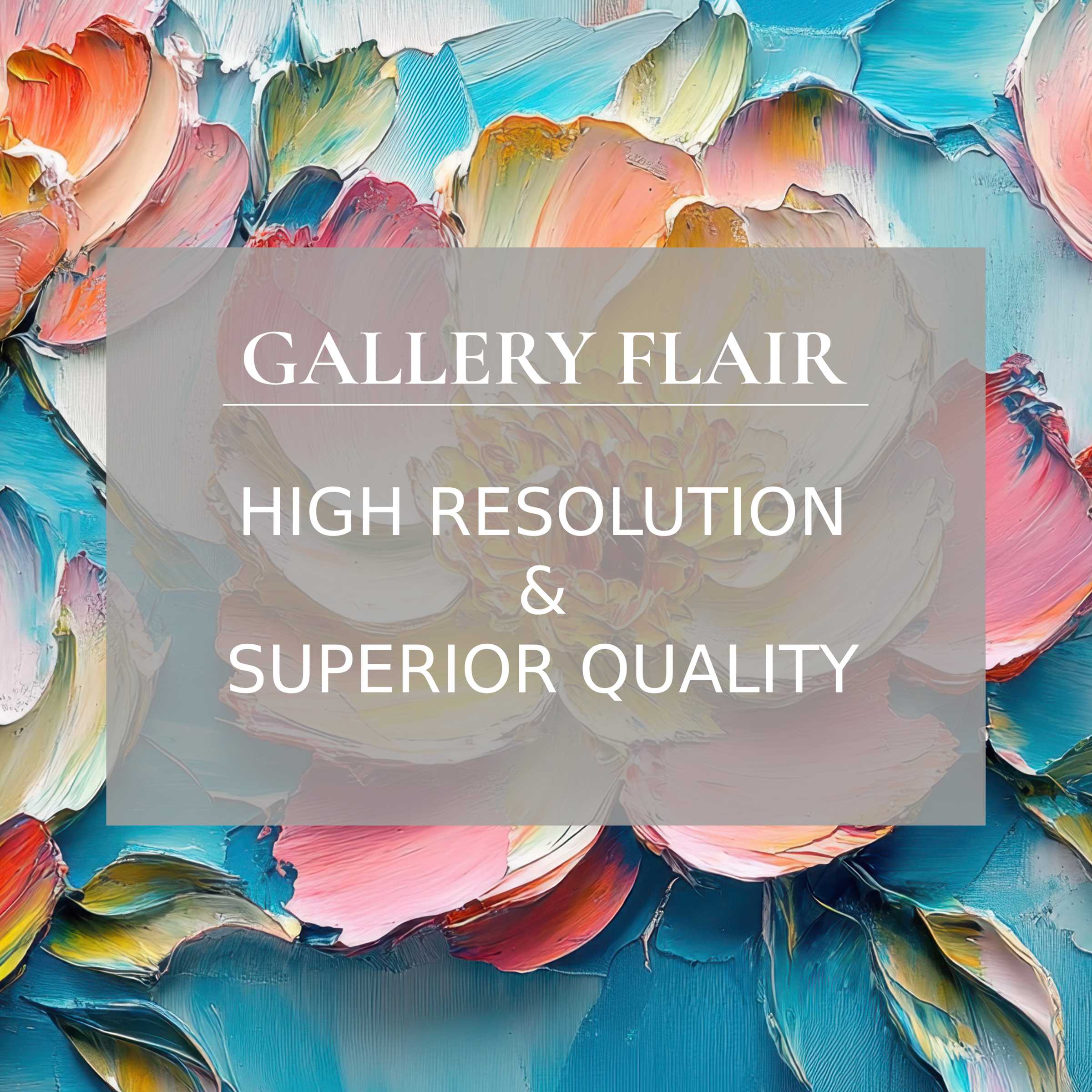 Colorful abstract floral oil painting for iPad wallpaper digital download, offering high-resolution tablet background for serene aesthetics