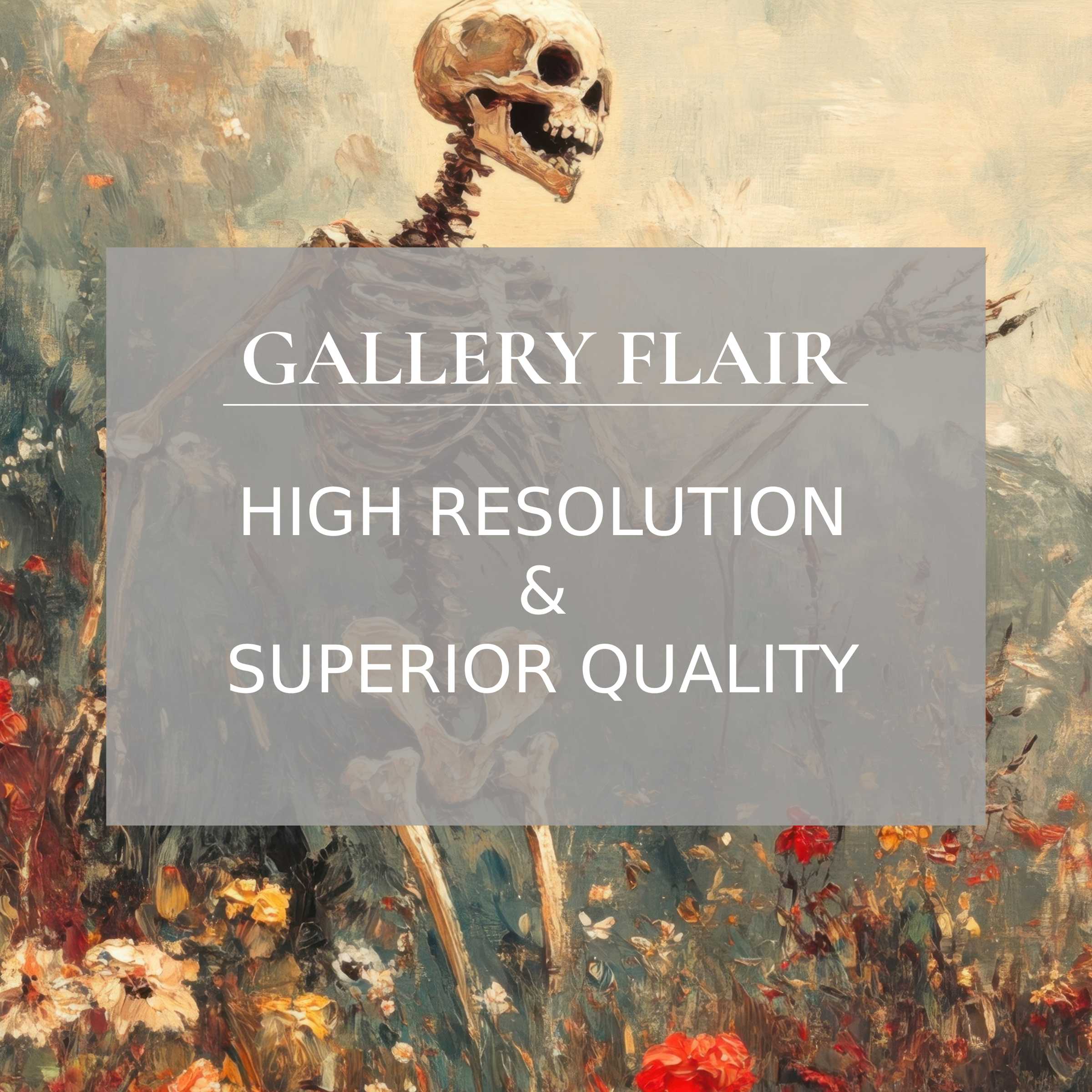 High-resolution wallpaper for Mac and PC featuring a curated skeleton in wildflowers, offers calm elegance for any workspace, easy digital download