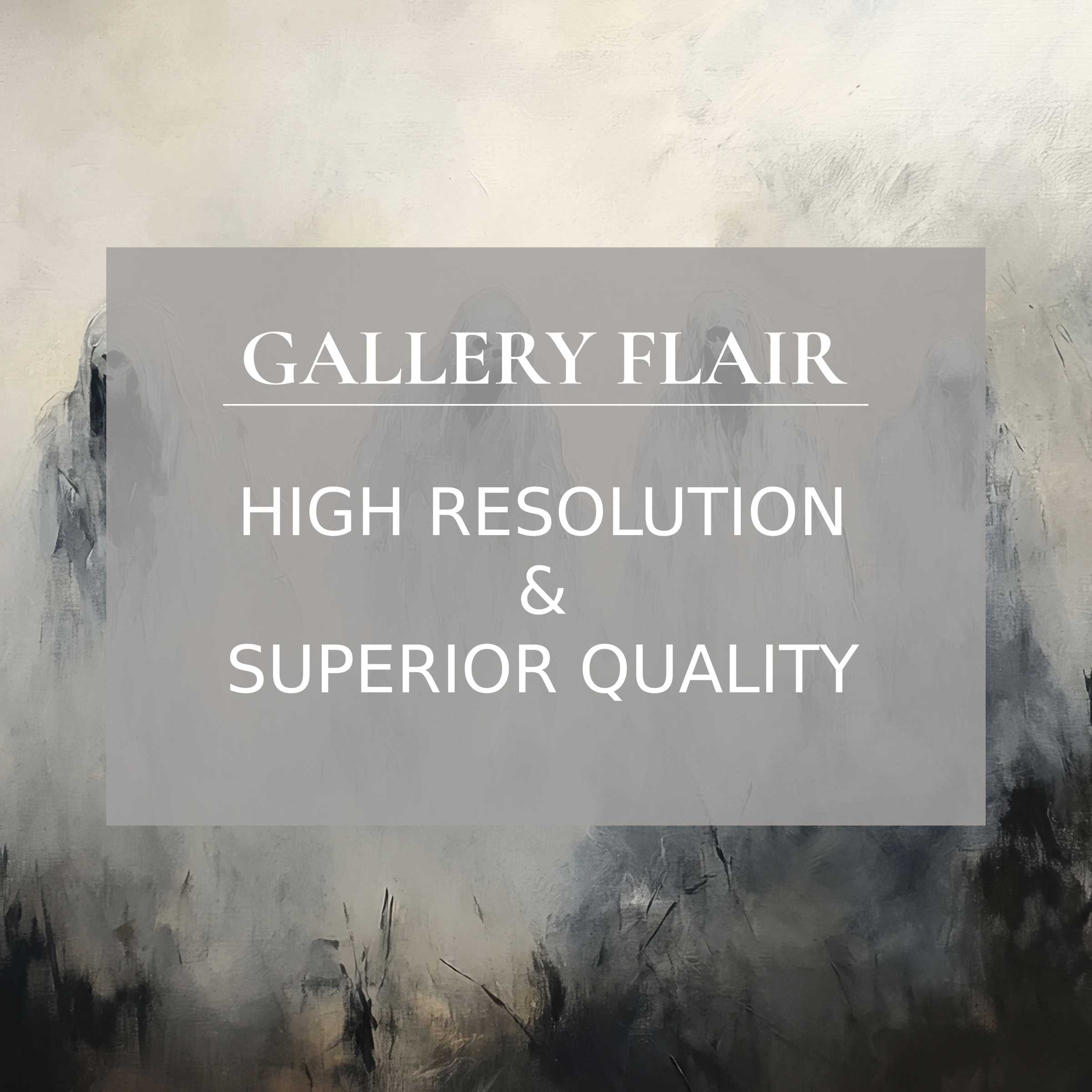 Misty abstract painting for Wallpaper for Mac and PC offers high-resolution digital download for a serene, mindful home office workspace