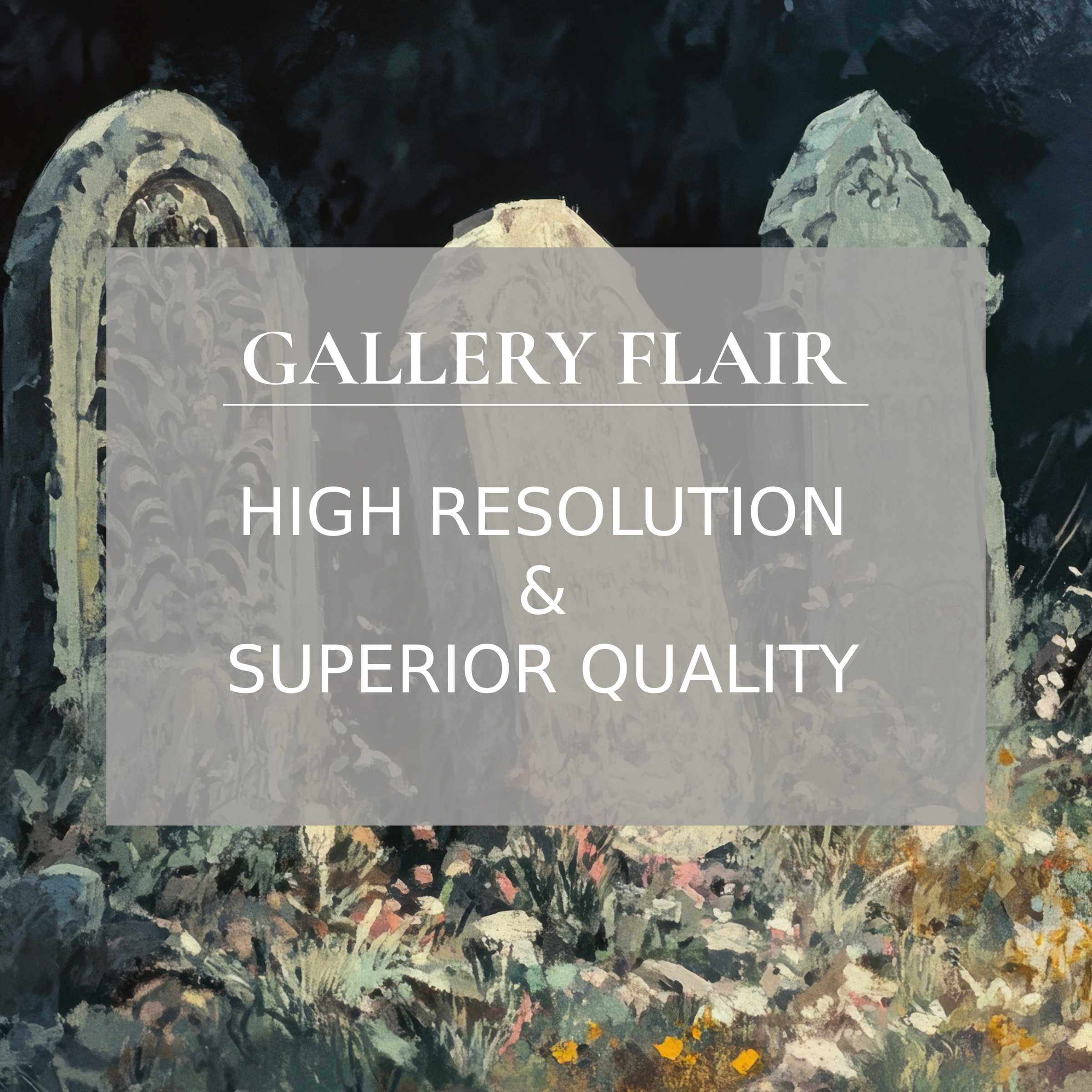 Serene floral landscape wallpaper for Mac and PC as high-resolution digital download perfect for curated home office inspiration