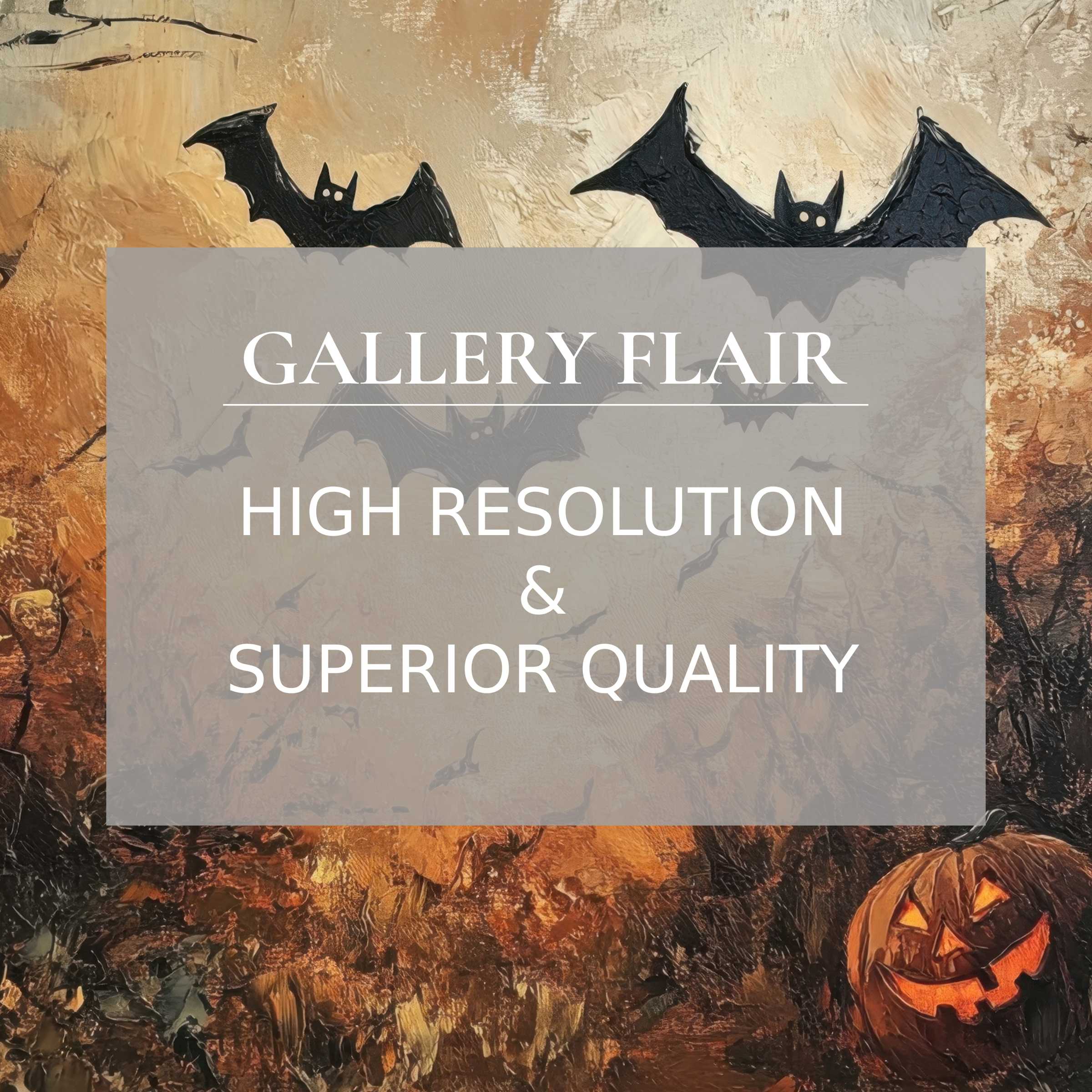 Elegant iPad wallpaper featuring high-resolution autumnal scene with bats and pumpkin for curated tablet background digital download