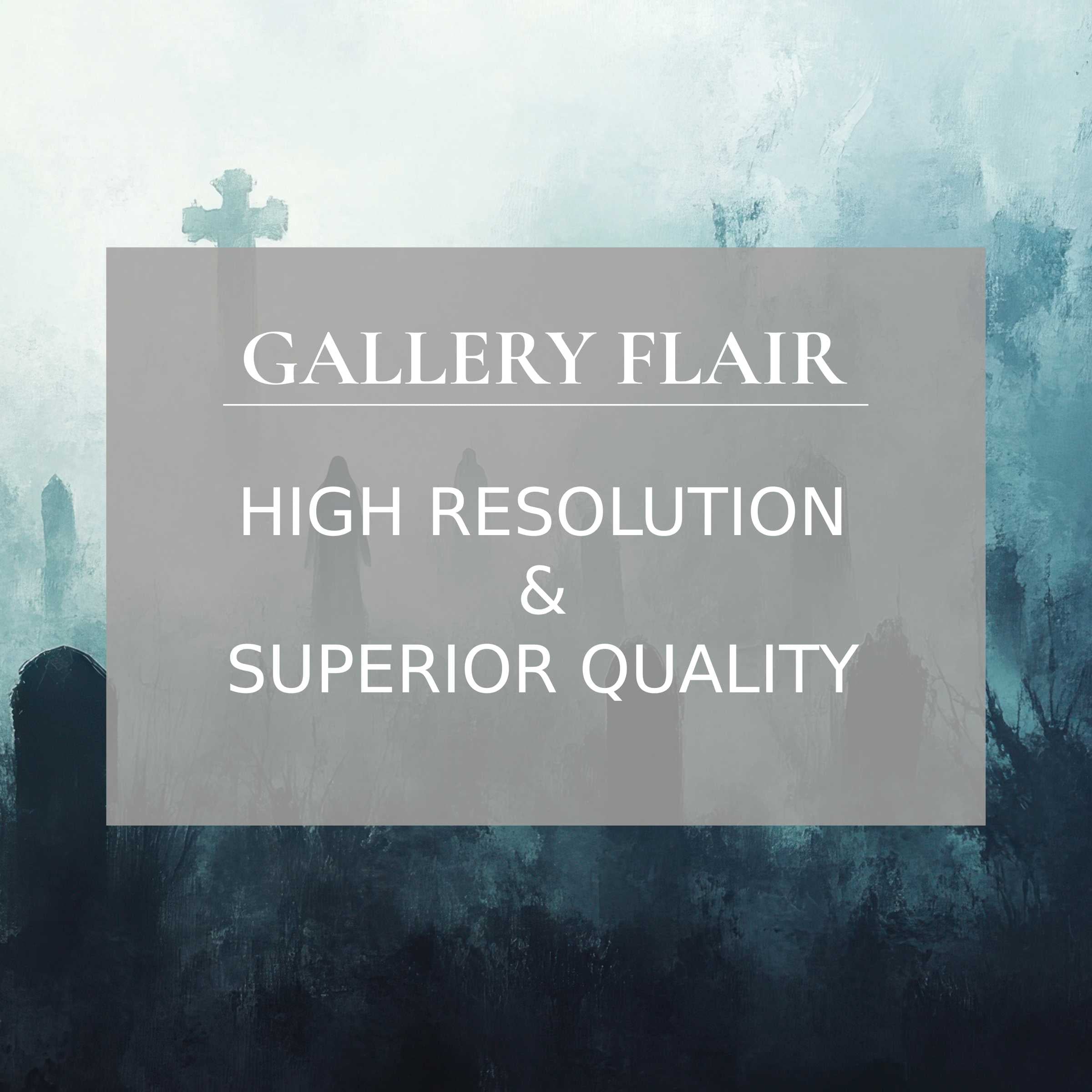Elevate your device with an iPad wallpaper featuring a misty, serene cemetery scene, offering a high-resolution digital download for curated aesthetics