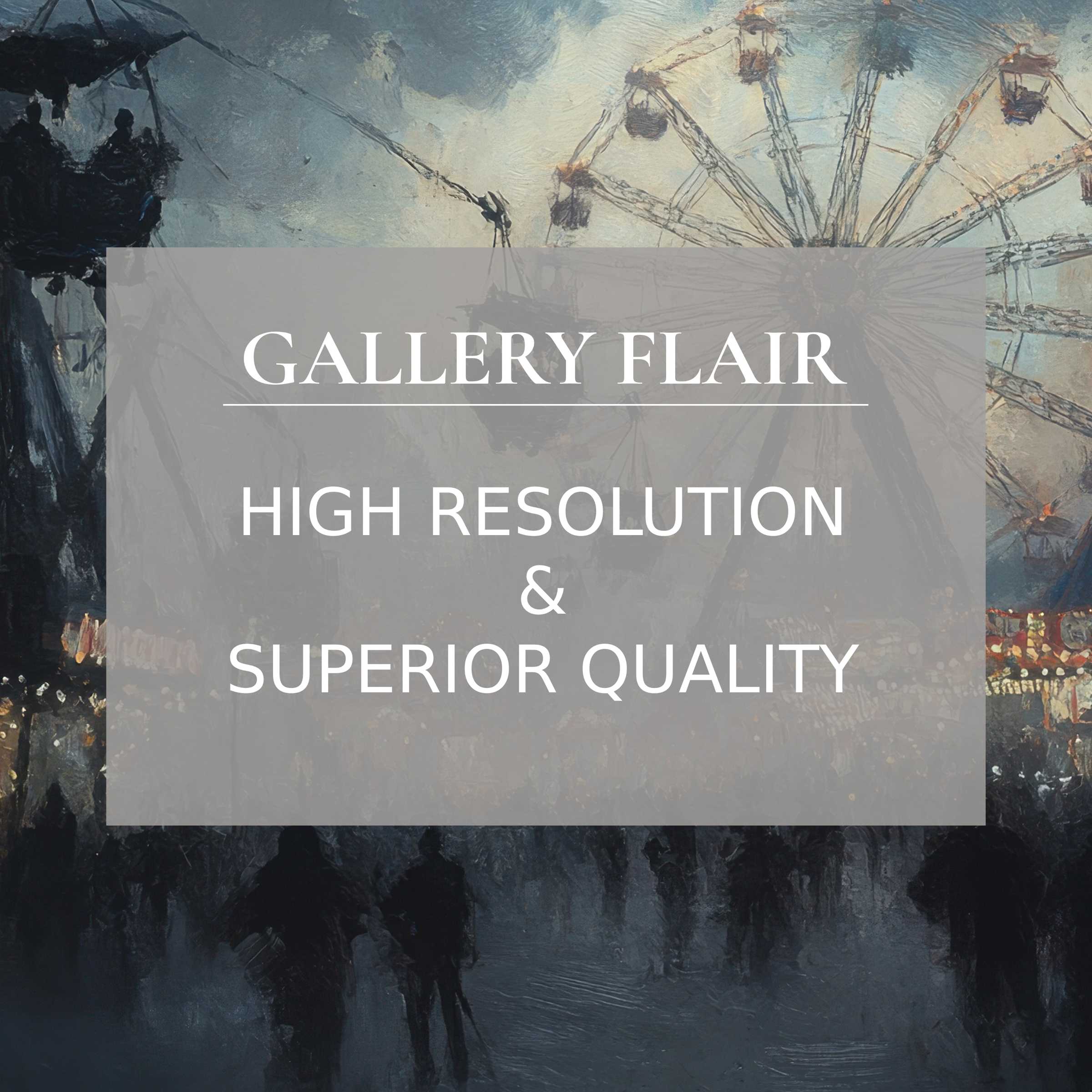 Elegant Impressionist iPad wallpaper showcasing a Ferris wheel, offering high-resolution digital download for curated tablet backgrounds