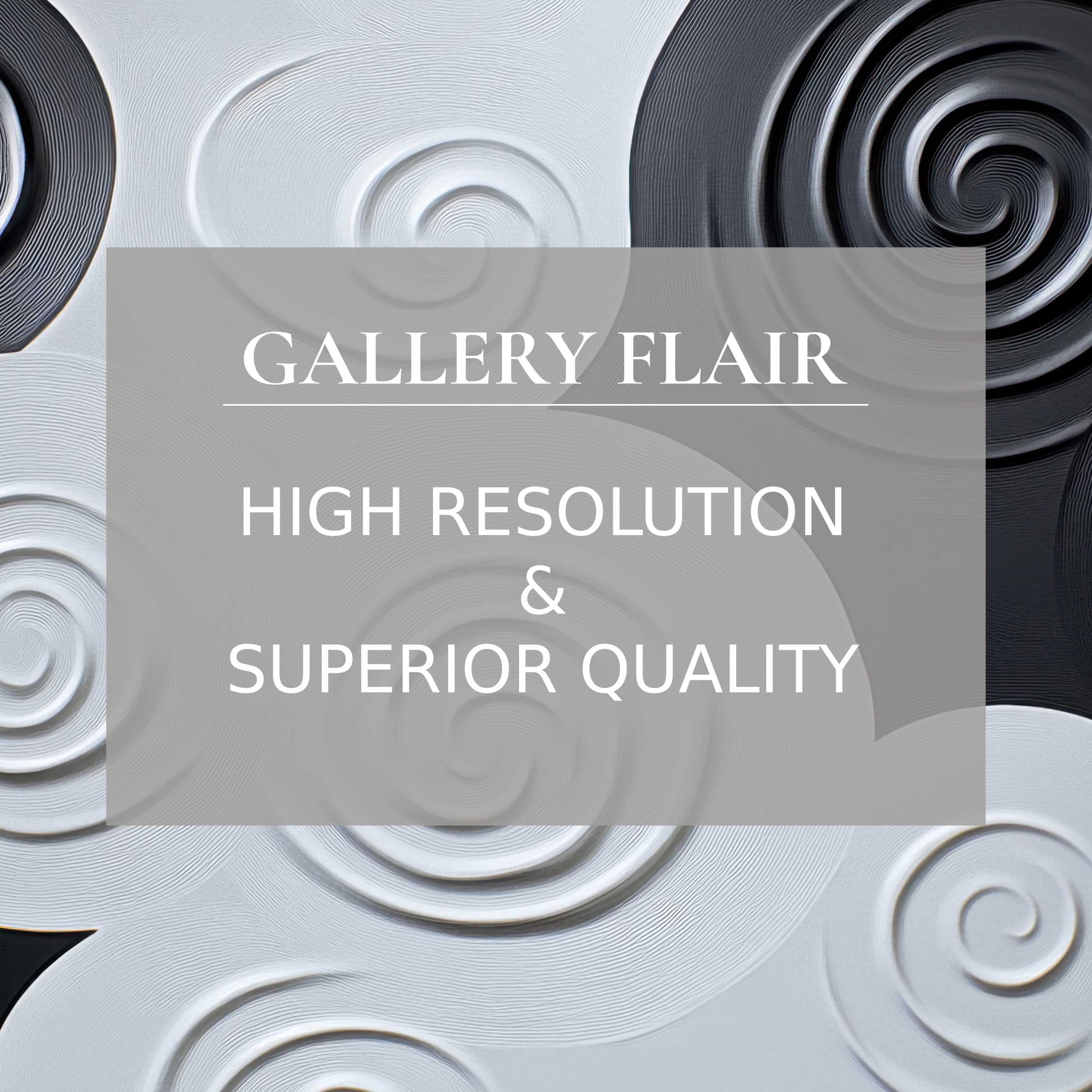 Elegant black and white spiral design wallpaper for Mac and PC digital download for an inspiring, high-resolution workspace