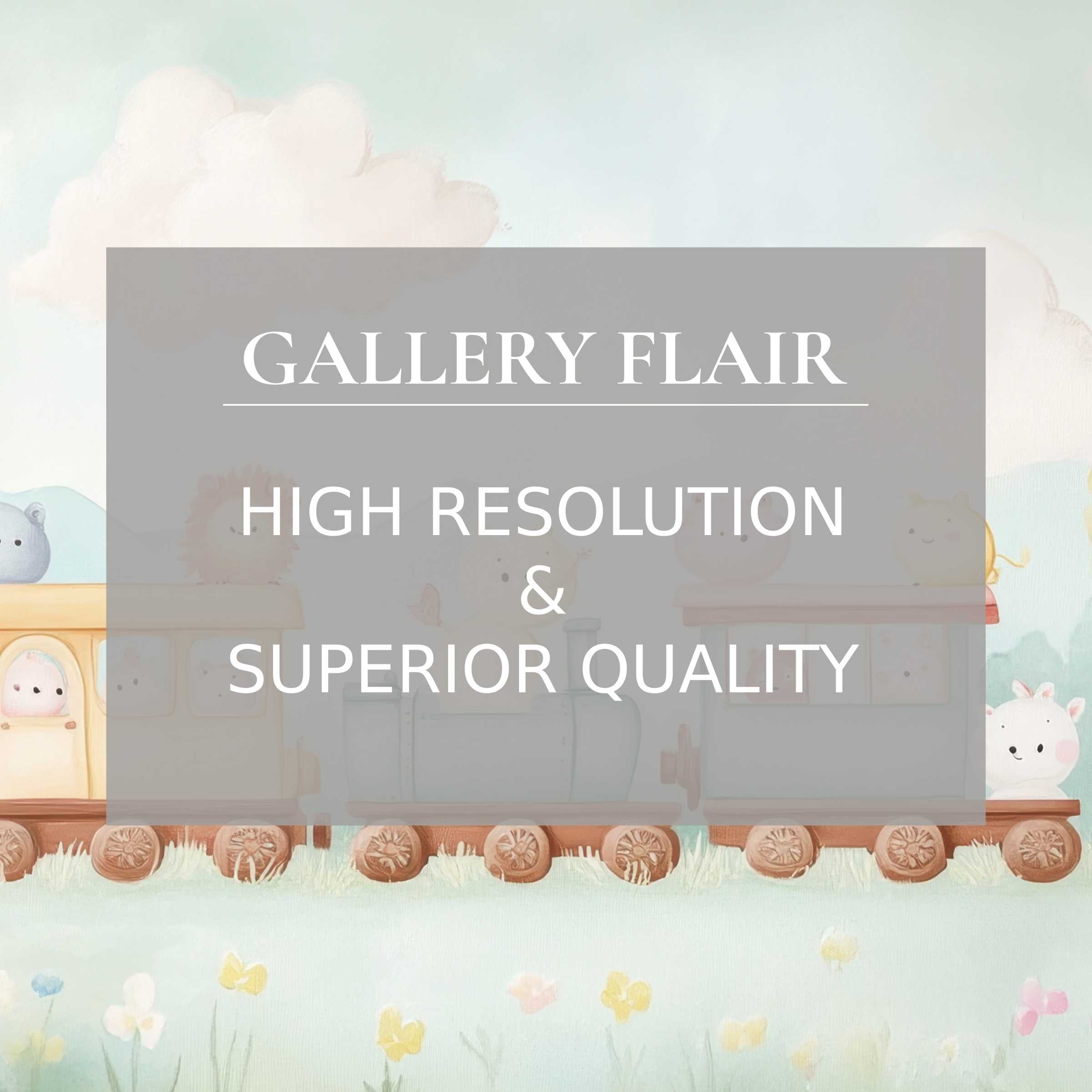 Whimsical pastel train wallpaper for Mac and PC, inspiring calm and mindfulness; easy digital download for curated workspaces