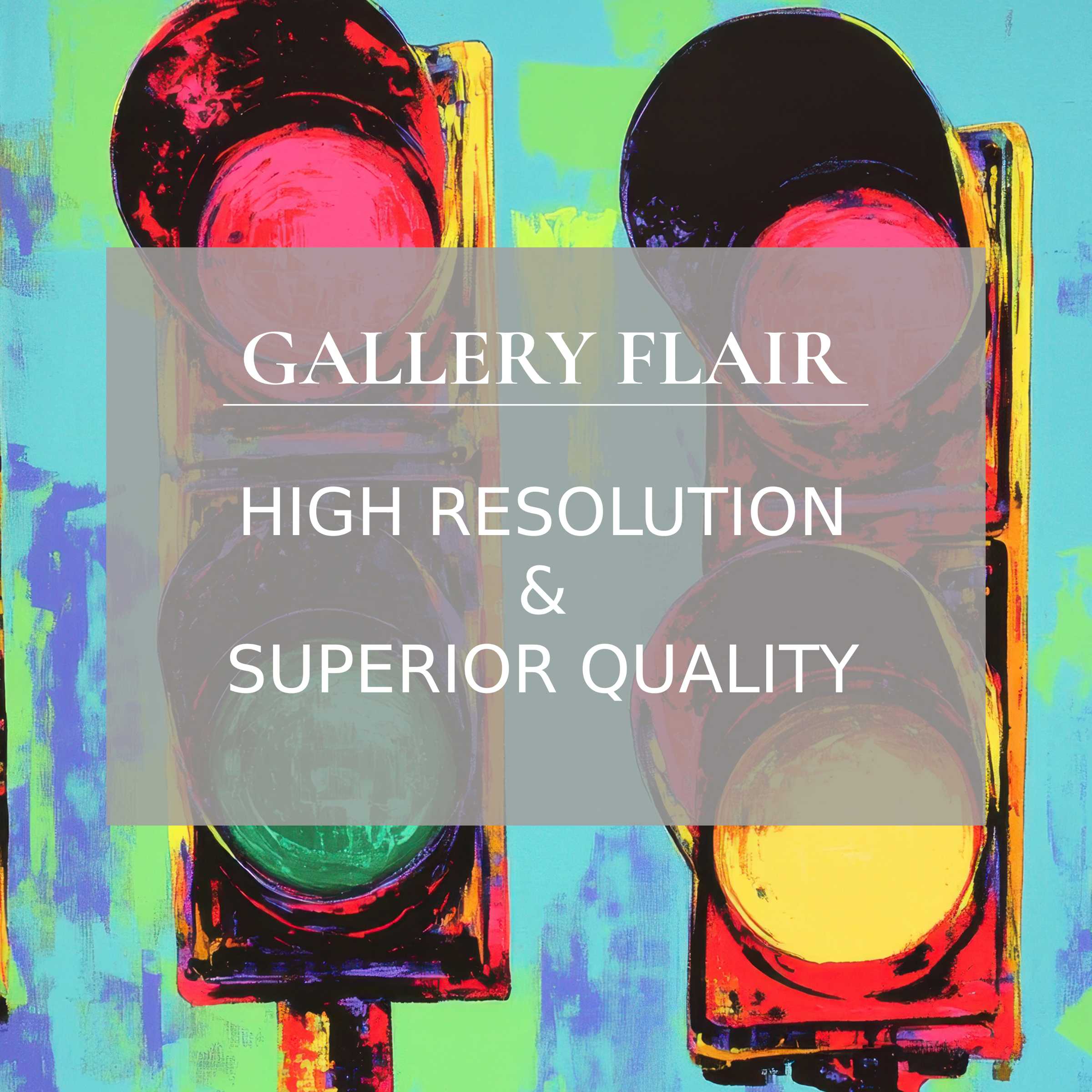 High-resolution wallpaper for Mac and PC, vibrant traffic light art evokes calm elegance, perfect for your curated home office workspace
