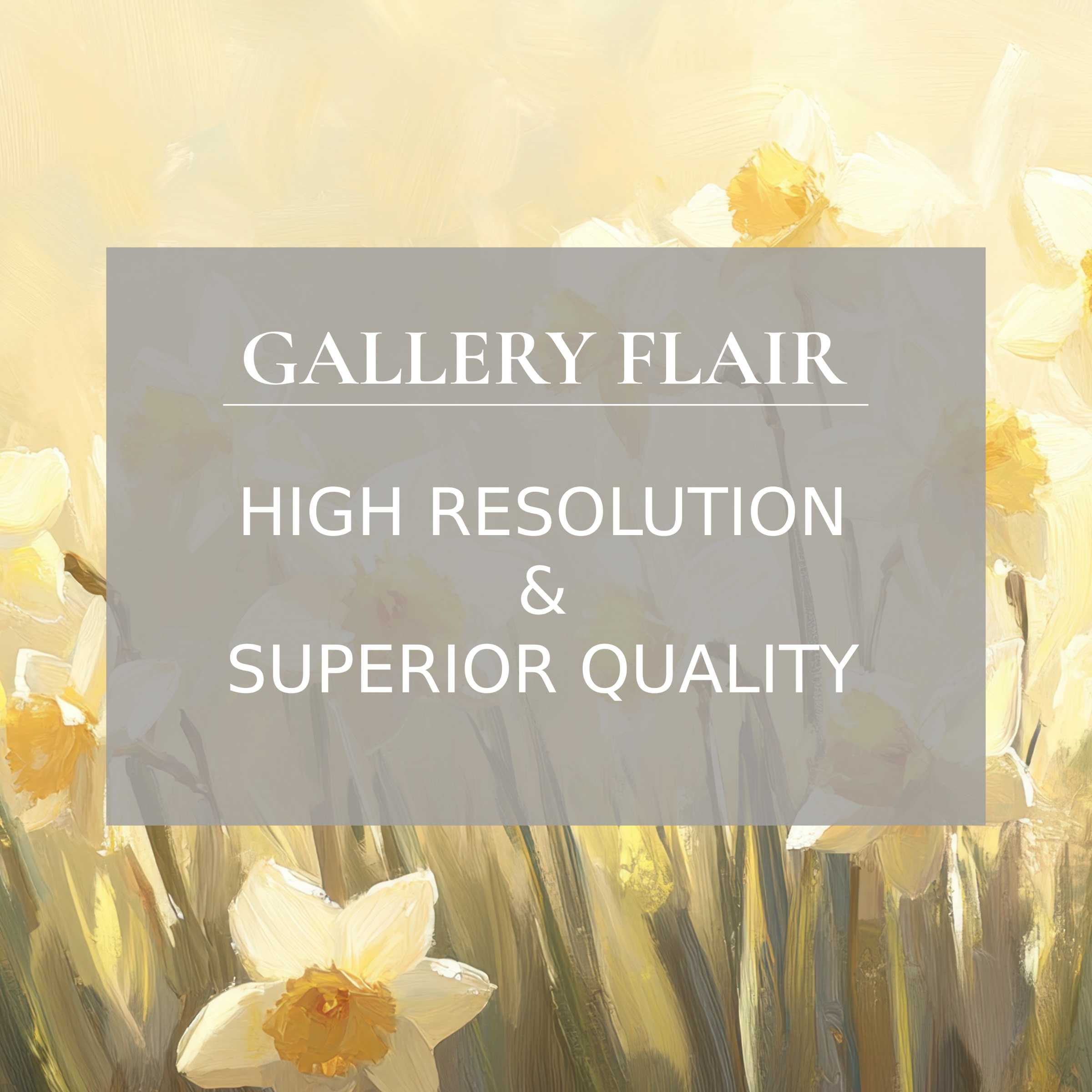 Bright yellow daffodil painting iPad wallpaper for a curated digital download offering high-resolution serenity as a tablet background