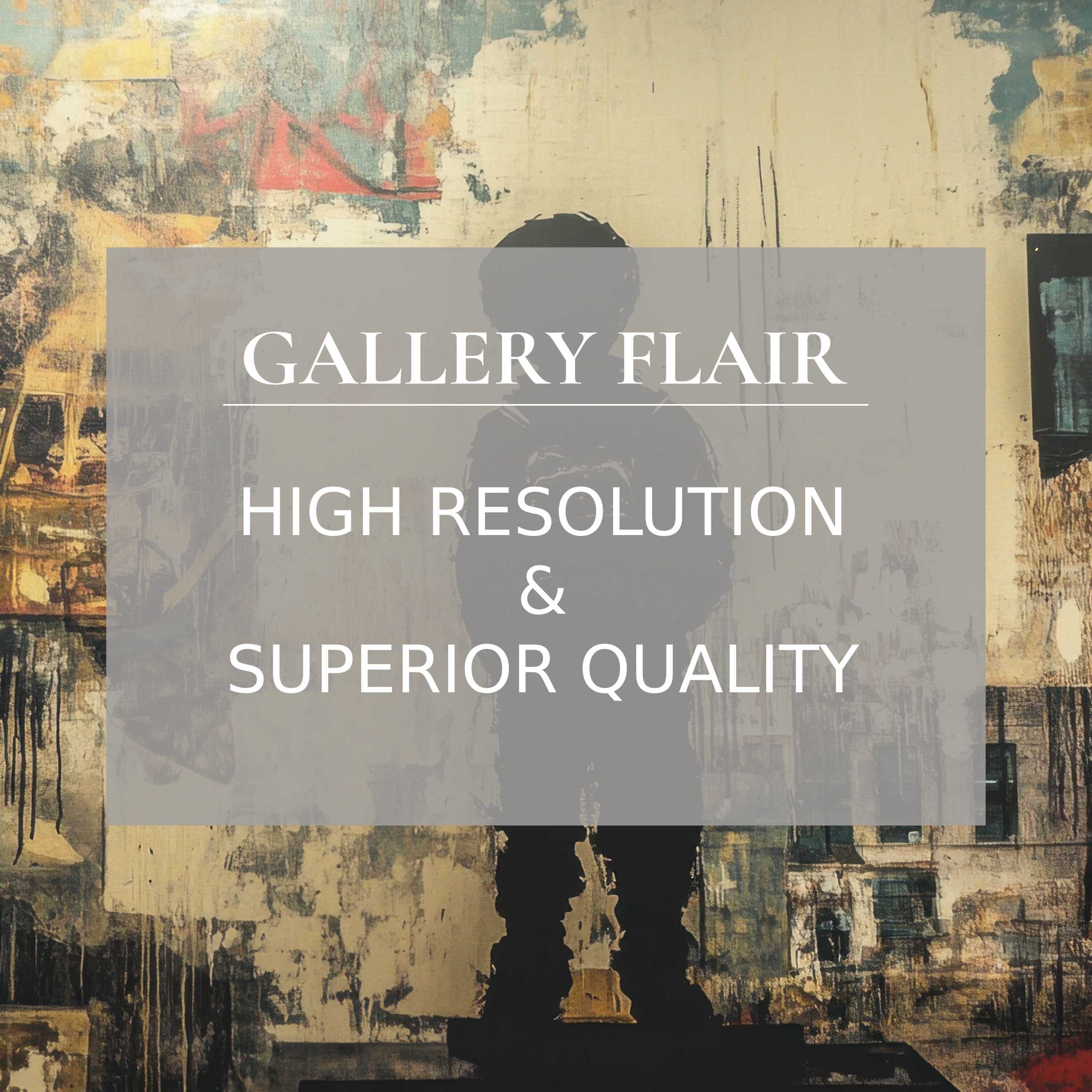 Elegant urban street art-inspired wallpaper for Mac and PC, digital download in high-resolution for inspiring home office ambiance