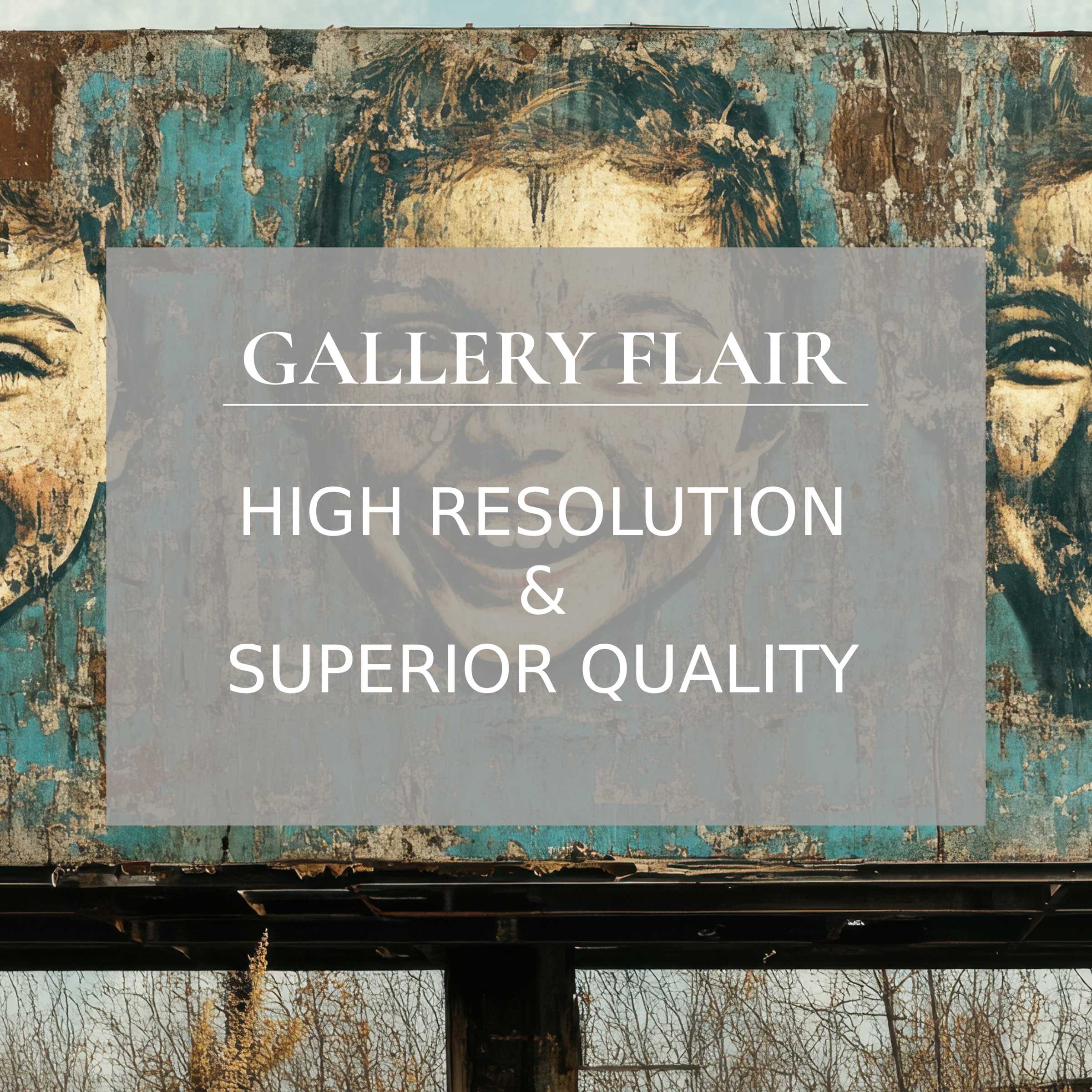 Weathered mural with serene smiles exudes vintage charm in high-resolution iPad wallpaper perfect for effortless digital download