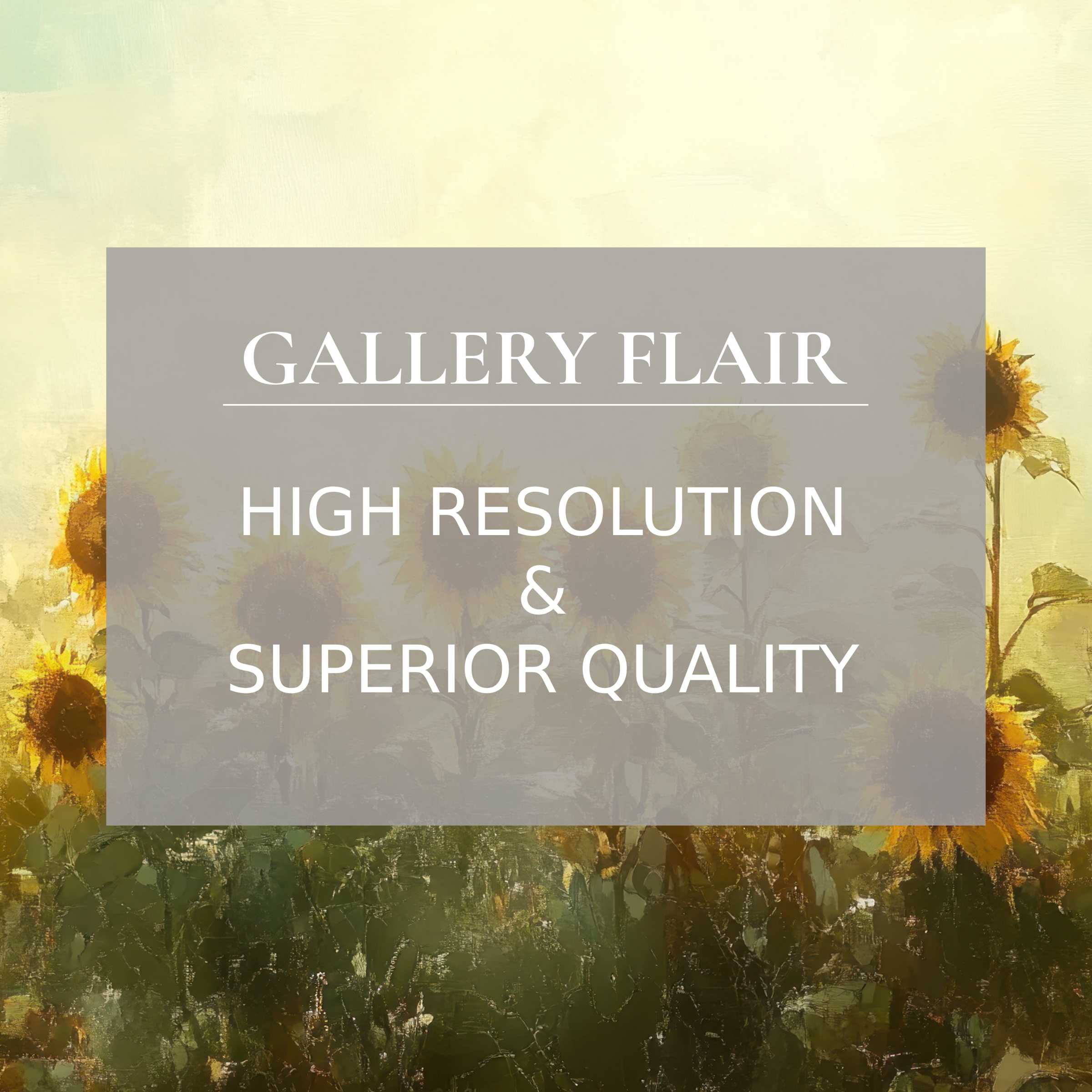 Elegant sunflower field painting iPad wallpaper as high-resolution digital download, ideal curated tablet background for serene spaces