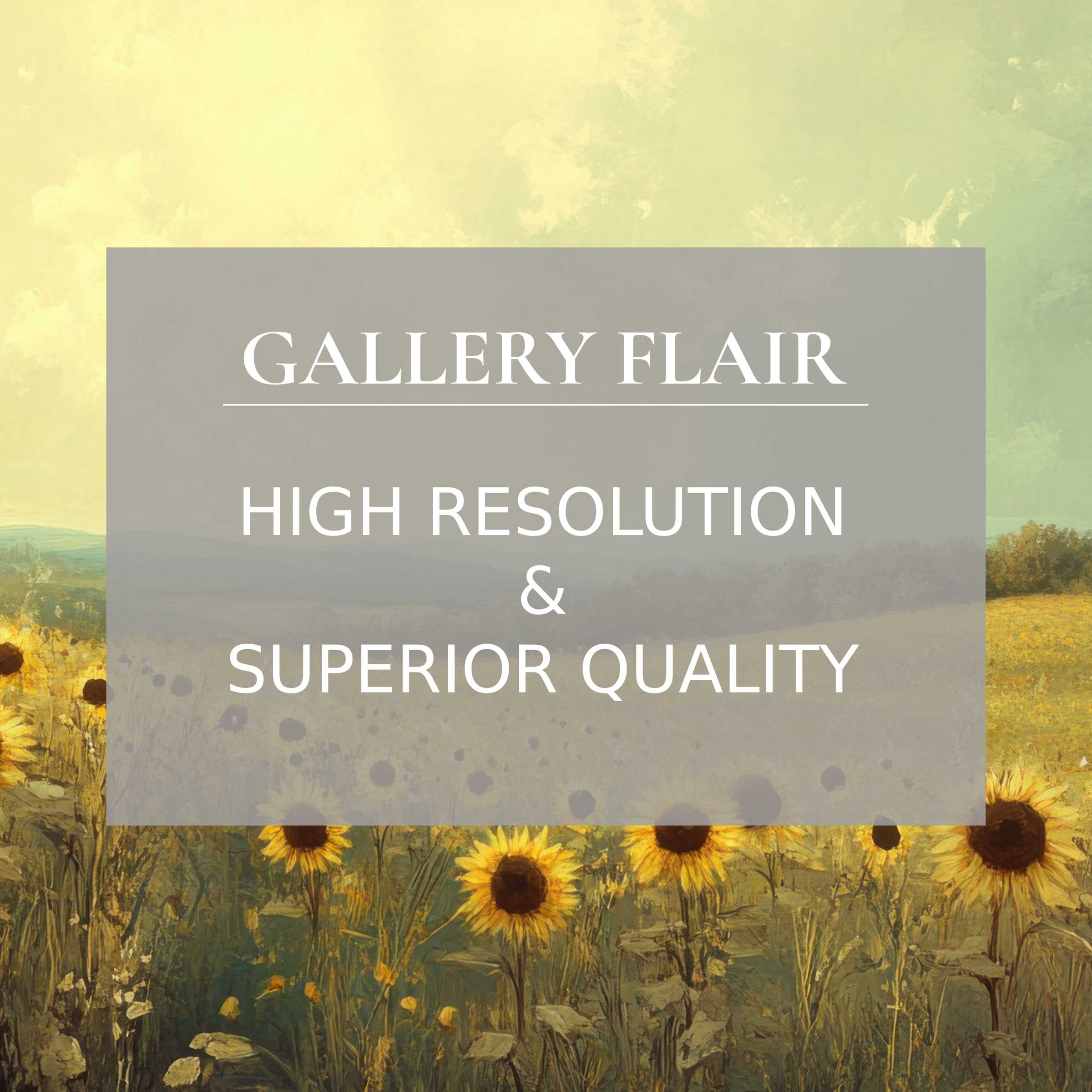 Elegant iPad wallpaper featuring a high-resolution sunflower field painting, perfect for serene tablet background and easy digital download