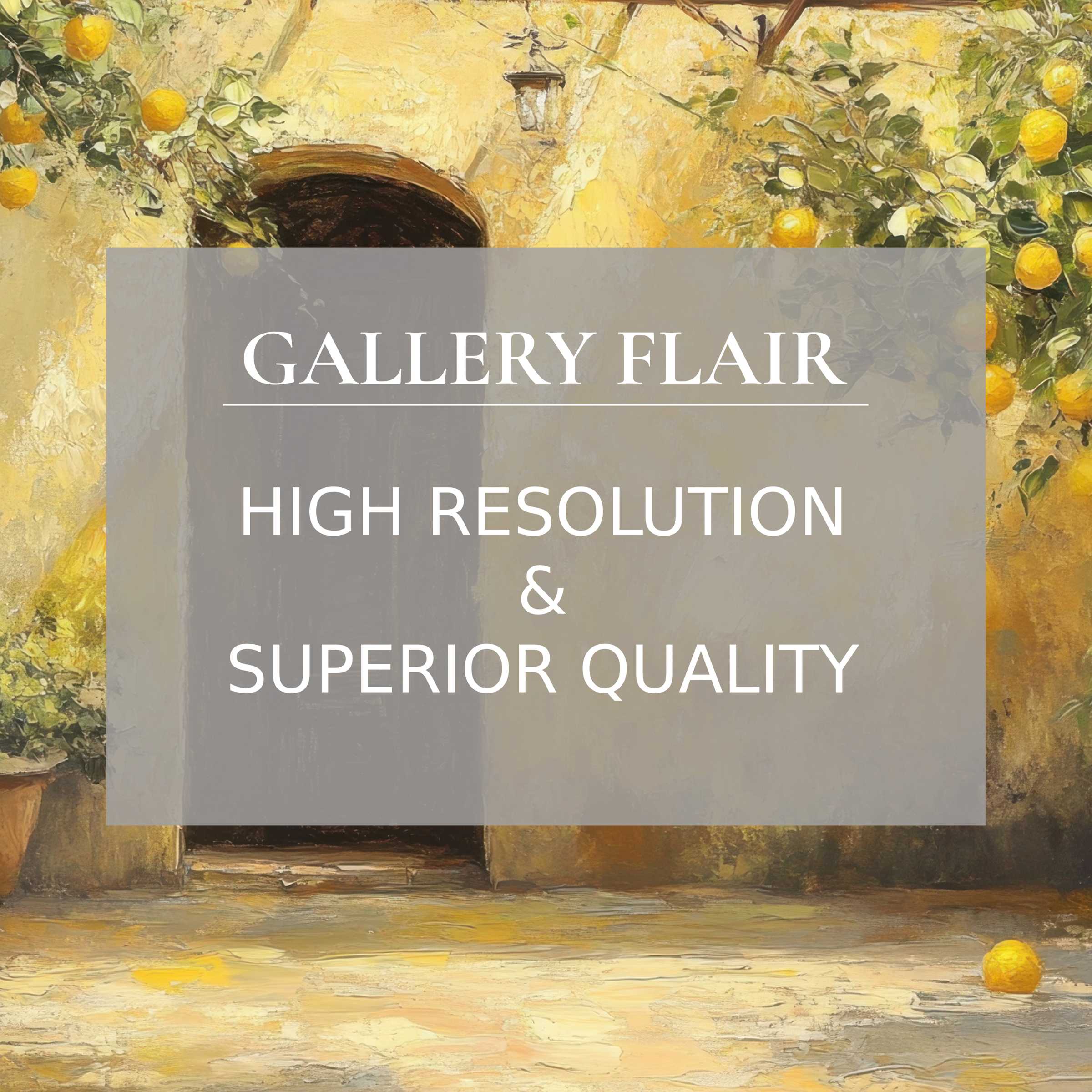 Sunny courtyard painting iPad wallpaper for a serene, curated tablet background; easy high-resolution digital download