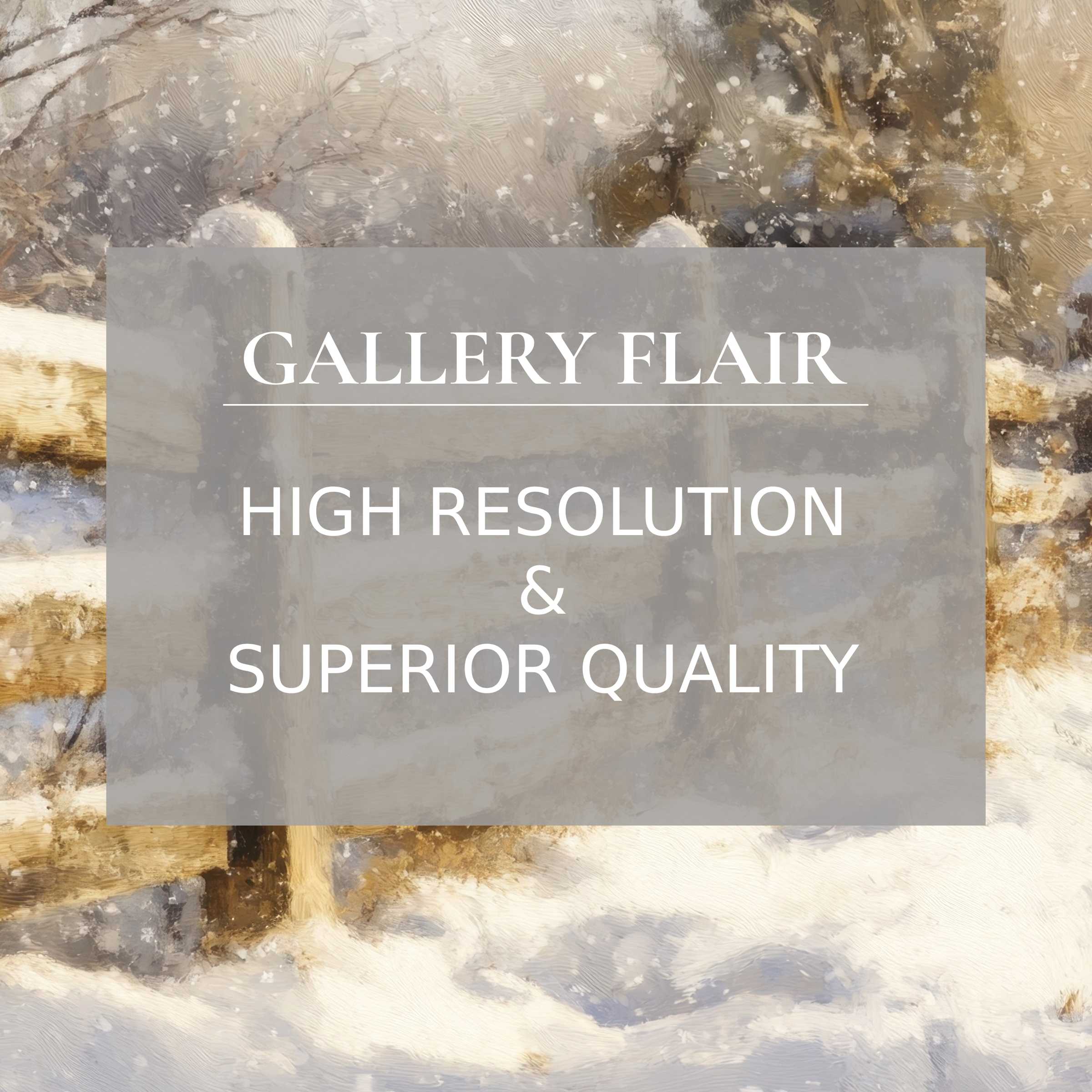 Elegant winter scene painting in high-resolution iPad wallpaper for digital download, perfect for a curated, serene tablet background