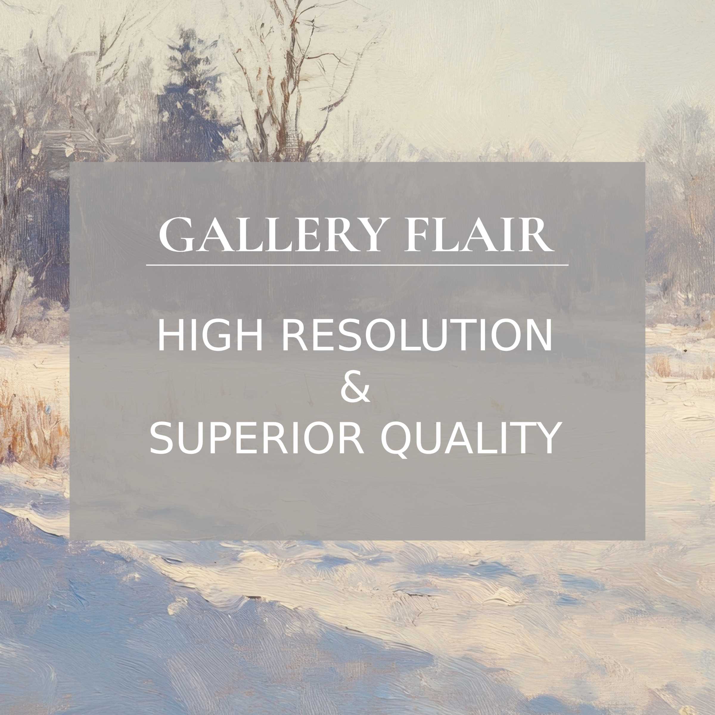 Snowy landscape painting perfect for iPad wallpaper, offering a serene, high-resolution digital download for elegant tablet backgrounds